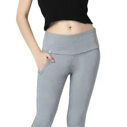 3butterflies Women Boot-Leg High Rise Grey Jeans image 5