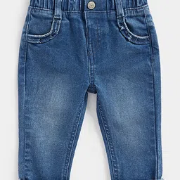 mothercare Girls Regular Fit Mid-Rise Light Fade Stretchable Jeans-picture-56