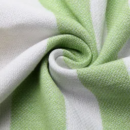 Arrabi Set Of 2 White & Yellow Striped 210 GSM Cotton Bath Towels image 3