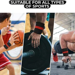 mamoir ® Wrist Supporter for Gym Wrist Band for Men & Women with Thumb Loop Straps Men & Women Wrist Band image 5