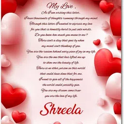 My Love Shreela Love Letter Quotes 22 Greeting Card-image-96