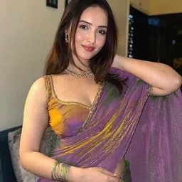 qvidya Self Design, Embellished Bollywood Tussar Silk Saree-picture-17