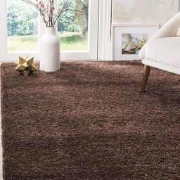 IMRA CARPET Brown Solid Handmade Polyester Carpet-picture-3