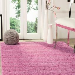 IMRA CARPET Pink Shaggy Rectangle Carpet-picture-45