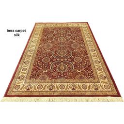 IMRA CARPET Blue & Red Ethnic Motifs Rectangle Shaggy Carpet-picture-8