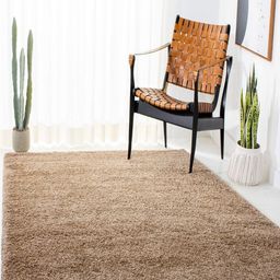 IMRA CARPET Beige Solid Anti-Skid Polyester Carpet-picture-2