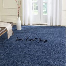 IMRA CARPET Blue Solid Woollen Carpet-picture-25