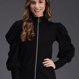 TANDUL Mock Collar Lightweight Open Front Jacket-picture-14