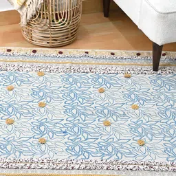 Art Avenue Blue Floral Print Carpet-picture-29