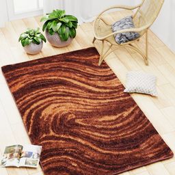 BIANCA Brown & Khaki Abstract Printed Anti-Skid Carpet-picture-26