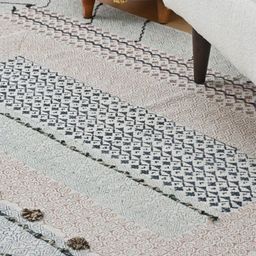 Art Avenue Prorsum White & Brown Printed Cotton Carpet-picture-23