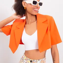 PRET A TUER Geometric Crop Open Front Jacket-picture-49