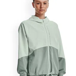 UNDER ARMOUR Women Colourblocked Training or Gym Sporty Jacket with Embroidered-picture-20