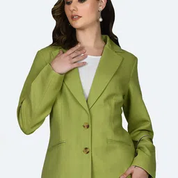Zink London Lapel Collar Pure Cotton Tailored Jacket-picture-11