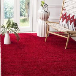 IMRA CARPET Red Rectangle Shaggy Carpet-picture-48
