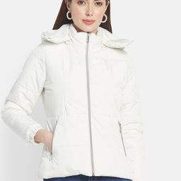 METTLE Women Off White Hooded Parka Jacket-picture-46
