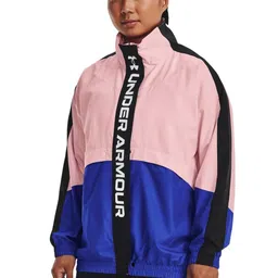 UNDER ARMOUR Colourblocked Rush Woven Training or Gym Oversized Sporty Jacket-picture-14