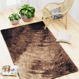BIANCA  Khaki & Blue Printed Anti-Skid Carpet-picture-23