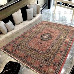 IMRA CARPET Pink Floral Woollen Carpet-picture-18