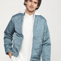 HIGHLANDER Men Blue Bomber Jacket-image-54