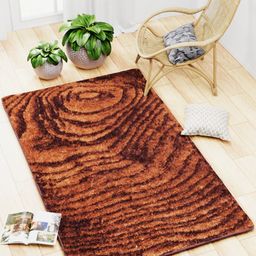 BIANCA Brown & Beige Abstract Anti Skid Rug Carpet-picture-11