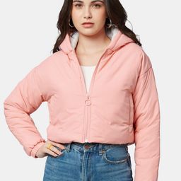 The Souled Store Women Hooded Crop Puffer Jacket-image-40