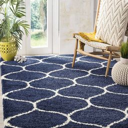 IMRA CARPET Navy Blue Ethnic Motifs Handmade Polyester Carpet-picture-22