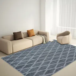 Welspun Grey Geometric Printed Anti-Skid Carpet-picture-22