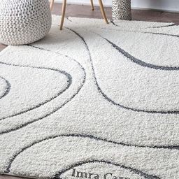 IMRA CARPET White Abstract Handmade Polypropylene Carpet-picture-27