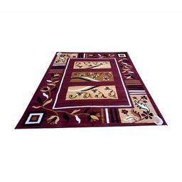 Safiya Carpet Purple Floral Water Resistant Polypropylene Carpet-picture-33