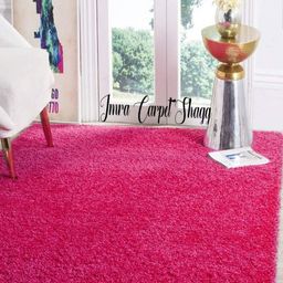 IMRA CARPET Pink Solid Handmade Polypropylene Carpet-picture-34