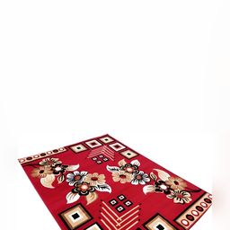 Safiya Carpet Red Floral Water Resistant Carpets-picture-18