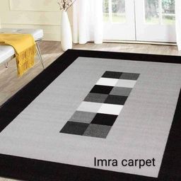 IMRA CARPET Grey & Black Geometric Woollen Carpet-picture-26