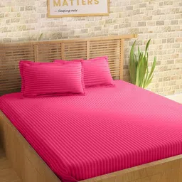 Sleeping Owls- because your sleep matters Unisex Pink Bedsheets-picture-37