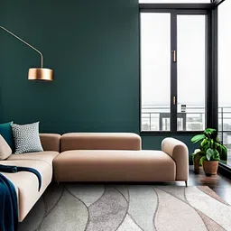 Sapana Carpet-Mats White and Brown Abstract Regular Carpets image 4