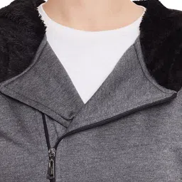 BAESD Hooded Lightweight Fleece Bomber Jacket image 5