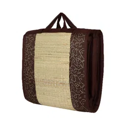 KALA DARSHAN CRAFTS BAZAR Brown Foldable Korai Grass Carpet image 4