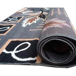 Safiya Carpet Grey Floral Water Resistant Carpets image 4