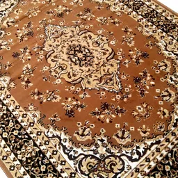 Safiya Carpet Gold Toned Printed Floor Carpets image 3