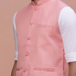SHOWOFF Men Slim-Fit Nehru Jacket image 2