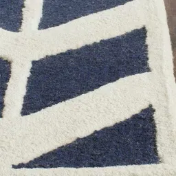 Safiya Carpet Blue Geometric Woollen Carpets image 4