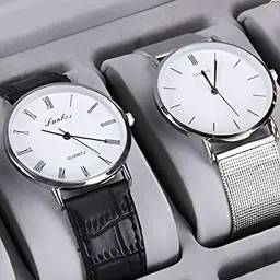 KriShyam Black 12 Slot Zipper Portable Watch Display Box image 2