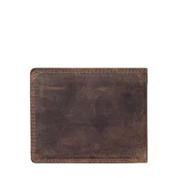 CALFNERO Men Brown Textured Leather Two Fold Wallet image 2