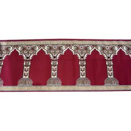 F & B RUGS Red Ethnic Motifs Anti-Skid Carpet image 2