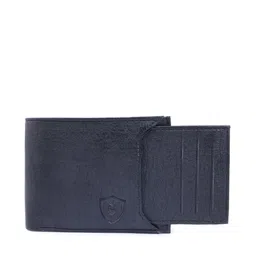 Keviv Men Black Leather Two Fold Wallet image 3