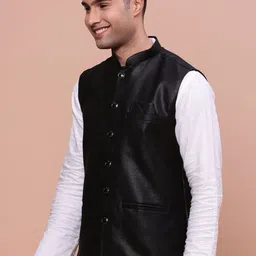 SHOWOFF Slim-Fit Woven Nehru Jacket image 3