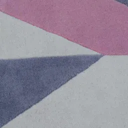Safiya Carpet Pink Geometric Woollen Carpets image 3
