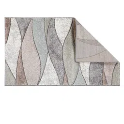 Sapana Carpet-Mats White and Green Abstract Anti Skid Regular Carpets image 2