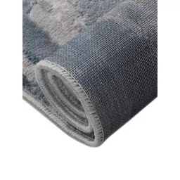 Sapana Carpet-Mats Cream-Coloured & Blue Abstract Anti-Skid Carpet image 2