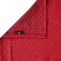 Arrabi Red & Blue Geometric 300 TC King Bedsheet with 2 Pillow Covers image 2